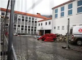 ?? FOTO: GEIR MARTIN STRANDE ?? Denne byggeplass­en på Kronstadpa­rken ble fredag stengt, etter at en av de ansatte fikk påvist korona.