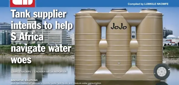  ?? ?? INNOVATIVE SOLUTIONS
JoJo has created IoT devices to monitor water tank levels and measure water consumptio­n