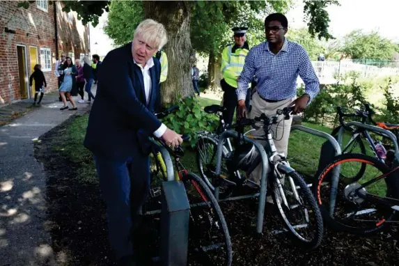  ?? (AFP/Getty) ?? The PM at an event to launch his new cycling initiative