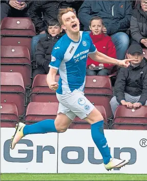  ??  ?? WHAT A FEELING: Liam Craig is delighted with his new deal at St Johnstone