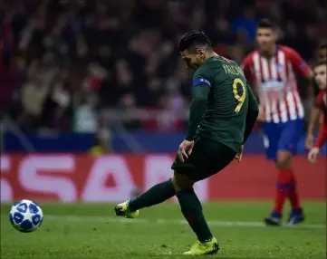  ?? (Photo AFP) ?? Ménagé à Madrid, Falcao a manqué un penalty. Le capitaine de l’ASM joue gros demain.