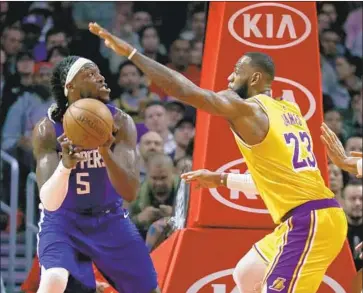  ?? Luis Sinco Los Angeles Times ?? LeBRON JAMES’ Lakers are expected to vie with Montrezl Harrell’s Clippers for Western supremacy.