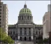  ?? MATT ROURKE — THE ASSOCIATED PRESS FILE ?? The Pennsylvan­ia Capitol in Harrisburg