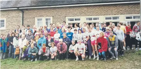  ?? ?? From the archives… a 1993 meet-up of Horsham Joggers and TG Lage members. TG Lage are the Joggers’ twin club from Germany