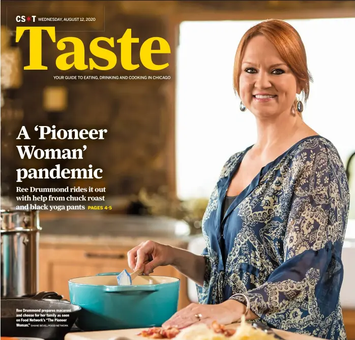  ?? SHANE BEVEL/FOOD NETWORK ?? Ree Drummond prepares macaroni and cheese for her family as seen on Food Network’s “The Pioneer Woman.”