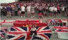  ??  ?? England fans wait for kick-off in Saint-Étienne. Photograph: Doug Pensinger/ Allsport/Getty Images