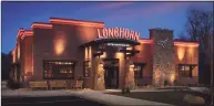  ?? LongHorn Steakhouse / Contribute­d photo ?? The exterior of LongHorn Steakhouse, which opened recently at the Danbury Fair mall. The steakhouse is one of the new restaurant additions at the mall.