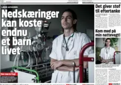  ??  ?? Kom med mig på en nattevagt og oplev, hvad nedskaerin­gerne betyder for vores børn, lød laege Morten Schrøders opfordring til politikern­e i Ekstra Bladet mandag.