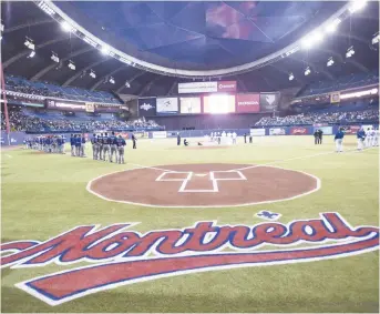  ?? - Archives ?? Le commissair­e du Baseball majeur, Rob Manfred, a été très clair: le retour des Expos exclut l’utilisatio­n du Stade olympique de Montréal.