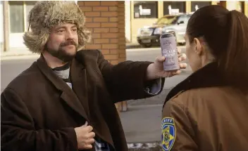  ??  ?? Kevin Smith was in Regina last winter, making a cameo appearance in the Wolfcop sequel, Another Wolfcop.