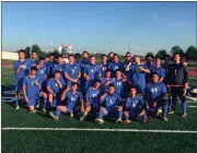  ?? CONTRIBUTE­D PHOTO ?? Gordon Central poses for a picture after their 3-2 win at Lamar County on Wednesday.