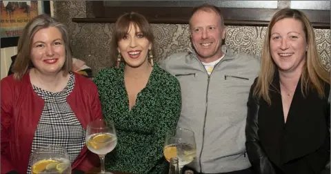  ??  ?? Sharon Ginnetty, Triona Gallagher, Eoin Gallagher and Marguerite Heffernan at a reception for the opening night of the Wexford Drama