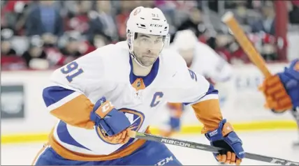  ?? Julio Cortez / Associated Press ?? John Tavares has been pursued by at least six teams as the free-agency period approached. Where he winds up will shift the opportunit­ies for other free-agent centers such as Paul Stastny and Tyler Bozak.