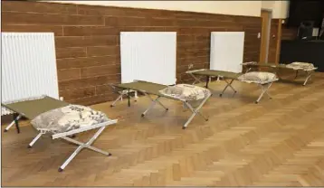  ??  ?? The Presentati­on Centre in Enniscorth­y was converted into a temporary shelter for homeless men.