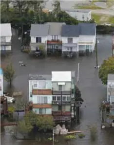  ?? |AP ?? Tras el paso de Florence ya se detectaron las zonas de riesgo por inundacion­es.