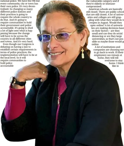  ??  ?? Eager to return: Lakhdhir is managing her ambassador­ial duties from her home in the united States at the moment while waiting to return to Malaysia. — KaMaLa SHIRIn LaKHdHIR