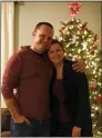  ?? SUBMITTED ?? Lauren Kowalewski, right, enjoys a moment with her husband Corwin Zavilla, during the 2020 Christmas season.