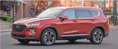  ??  ?? The 2020 Hyundai Santa Fe was redesigned just last year.