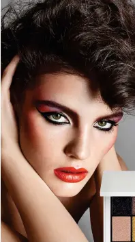  ??  ?? Glam: A full face of Zara make-up