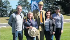  ?? Photo: Kristy Kolberg ?? From left are show officials Derek Patrick, Sharron Trueb, Rob Ramsden, Ingrid van Wyk and Amy Vergunst.