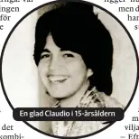  ??  ?? En glad Claudio i 15-årsåldern