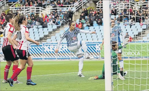  ?? FOTO: UNCITI ?? La Real y el Athletic se enfrentan hoy en Lezama a partir de las 20.30 horas en lo que será el primer derbi vasco femenino de la presente temporada