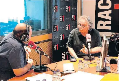  ?? RAC1 ?? El exdiputado en el Congreso por ERC Joan Tardà concedió ayer una entrevista a RAC1