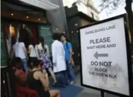  ??  ?? The Bang Bang ice cream shop can get busy during the summer months, with the line spilling out onto the sidewalk.