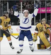  ?? JOHN LOCHER — THE ASSOCIATED PRESS ?? Center Vladislav Namestniko­v had six goals and 15points in 57games with Tampa Bay this season.