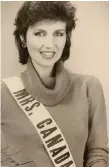  ??  ?? Russell represente­d Canada at the first “Mrs. World” pageant, held in Hawaii in the early 1980s.