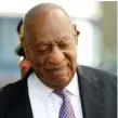  ??  ?? Bill Cosby arrives on the fifth day of his sexual assault trial