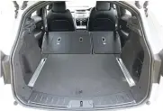  ??  ?? Rear backrests don’t fold flat when users want more boot space.