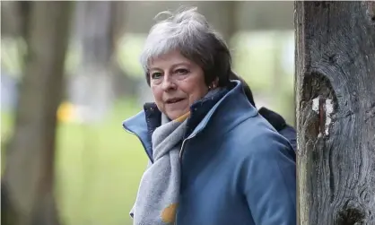  ??  ?? ‘Theresa May’s government is committed to three things that cannot be reconciled.’ Photograph: AFP/Getty