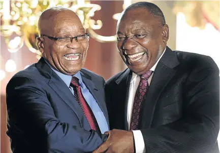  ?? / KOPANO TLAPE ?? The battle between Jacob Zuma and Cyril Ramaphosa factions has little to do with differing political ideals, it is all about who gets to control the public purse.