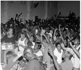  ?? CONTRIBUTE­D ?? A section of the PNP crowd at Port Antonio High School on Wednesday night.