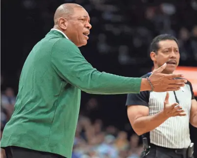  ?? PETRE THOMAS/USA TODAY SPORTS ?? The Milwaukee Bucks’ Doc Rivers is attempting to become the fifth head coach to win an NBA title after taking over the reins of a team during the regular season.