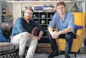  ?? SUBMITTED PHOTO ?? Tom Gentle, 28, left, is the director, and Rupert Clague, 27, is the producer of a project inspired by the late Alastair MacLeod.