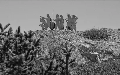  ?? ?? The iron sculpture at the L’anse aux Meadows National Historic Site depicting the arrival of the Vikings a thousand years ago. 123RF STOCK