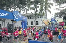  ??  ?? The ‘Asics Relay Singapore 2017’, held on Nov 4.