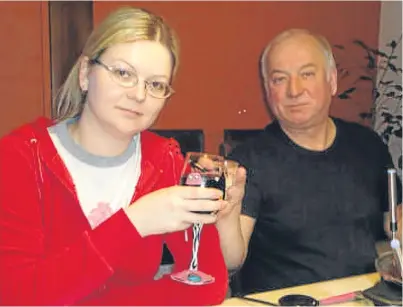  ?? Picture: REX/Shuttersto­ck. ?? Sergei Skripal and his daughter Yulia were poisoned with Novichok.
