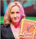  ?? Photo: GETTY IMAGES ?? Honest novel: JK Rowling at her reading of The Casual Vacancy.
