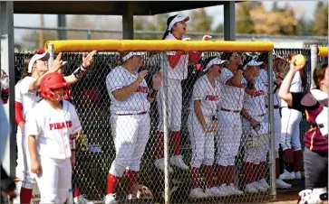  ?? RECORDER PHOTO BY NAYIRAH DOSU ?? Because of a shortened season due to COVID-19, Portervill­e College softball missed out on receiving academic All-american honors. The team had a 3.81 GPA and seven players had a 4.0 GPA.