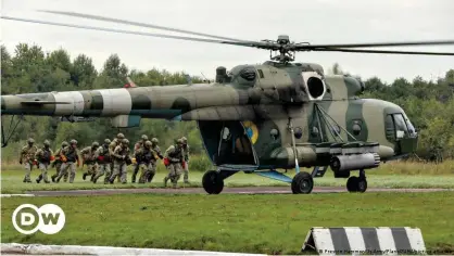 ?? ?? Украинские военные во время учений Rapid Trident 2021 (фото из архива)