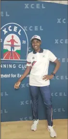  ??  ?? USPHAMANDL­A Nyembe ogijimela i-xcel Running Club asenqobe kuyo imijaho eminingi emazweni ehlukene.