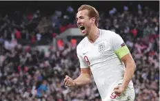  ?? Reuters ?? England’s Harry Kane celebrates scoring their second goal against Croatia during the Uefa Nations League on Sunday.