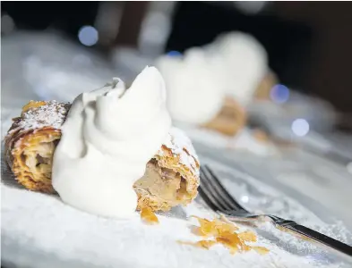  ?? LAURA PEDERSEN / NATIONAL POST ?? Bonnie Stern’s Happy New Year Apple Strudel with Vanilla Bean Whipped Cream is a good way to welcome 2017 with food that reminds you of family, friends and the feelings of comfort and peace you want for the year ahead.