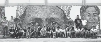  ??  ?? JUST A FEW. Students from DCNHS, PWC and artists Jeff Bangot, Archie Oclos and Kublai Millan.