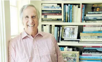 ?? CHRIS PIZZELLO/ASSOCIATED PRESS ?? Henry Winkler at his home in Los Angeles.