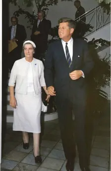  ?? (Photos: Wikimedia Commons) ?? RIGHT: WHY are female soldiers’ clunky boots called ‘Golda shoes?’ Because prime minister Golda Meir (pictured here with US president John F. Kennedy in 1962) was not exactly known for her fashion sense.