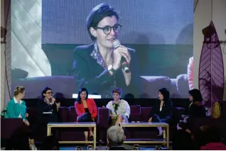  ?? ?? Besides the keynote speeches, one of the highlights of The Manila Times Women’s Circle forum was the ‘Fireside Chat’ moderated by The Sunday Times Magazine editor, Tessa Mauricio-Arriola, featuring five empowered female ambassador­s.